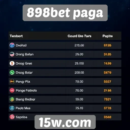 Comparação entre 898bet e concorrentes no mercado
