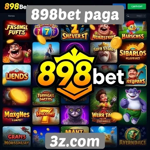 Variedade de jogos disponíveis na 898bet